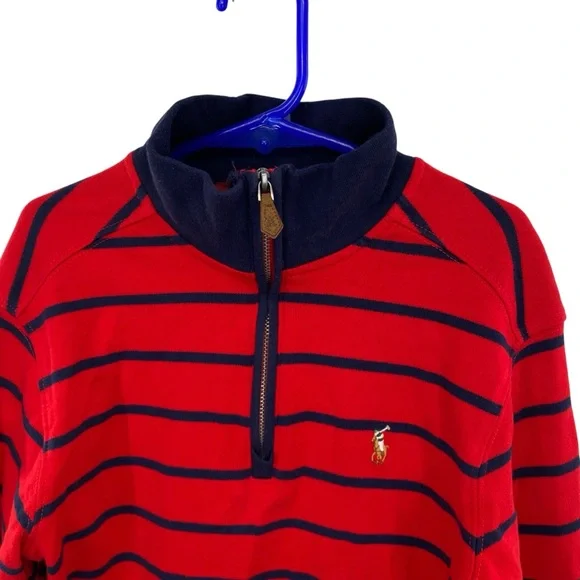 Polo Ralph Lauren Boys Cotton Interlock Stripe Pullover Sweater - Picture 3 of 7